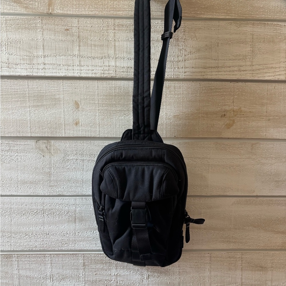 Vera Bradley Black Crossbody Bag with Buckle